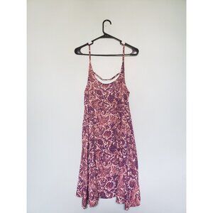 Intimately Free People Womens L Slip Dress Floral Short Sleeveless Scoop Neck